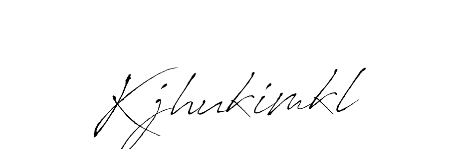 The best way (Antro_Vectra) to make a short signature is to pick only two or three words in your name. The name Kjhukimkl include a total of six letters. For converting this name. Kjhukimkl signature style 6 images and pictures png