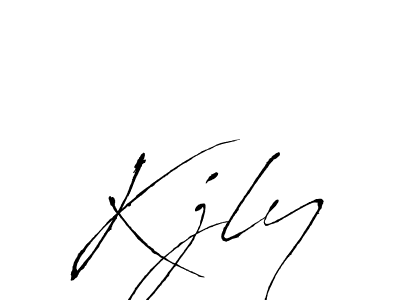 Also You can easily find your signature by using the search form. We will create Kjly name handwritten signature images for you free of cost using Antro_Vectra sign style. Kjly signature style 6 images and pictures png