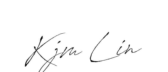 Create a beautiful signature design for name Kjm Lin. With this signature (Antro_Vectra) fonts, you can make a handwritten signature for free. Kjm Lin signature style 6 images and pictures png