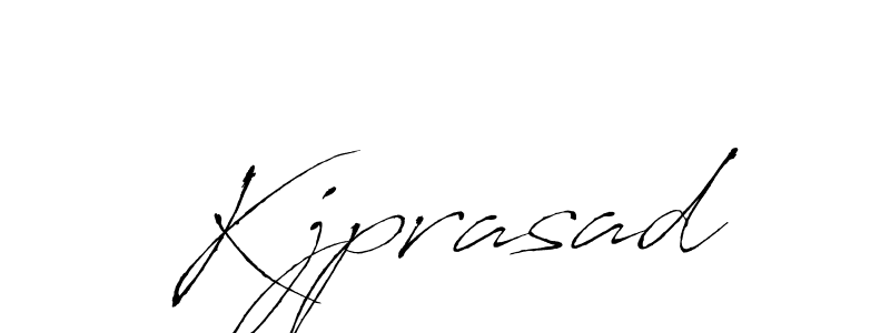 The best way (Antro_Vectra) to make a short signature is to pick only two or three words in your name. The name Kjprasad include a total of six letters. For converting this name. Kjprasad signature style 6 images and pictures png