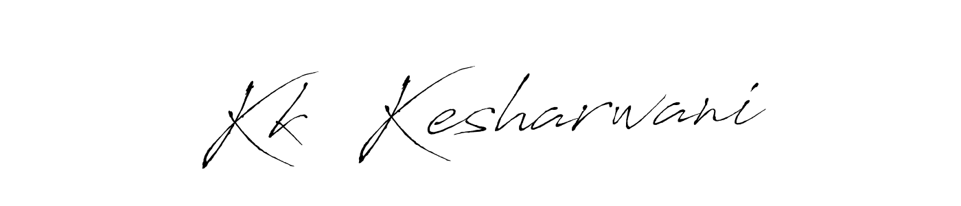 Use a signature maker to create a handwritten signature online. With this signature software, you can design (Antro_Vectra) your own signature for name Kk  Kesharwani. Kk  Kesharwani signature style 6 images and pictures png
