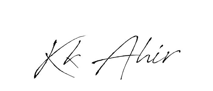 This is the best signature style for the Kk Ahir name. Also you like these signature font (Antro_Vectra). Mix name signature. Kk Ahir signature style 6 images and pictures png