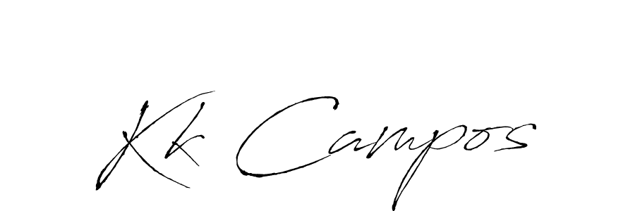 This is the best signature style for the Kk Campos name. Also you like these signature font (Antro_Vectra). Mix name signature. Kk Campos signature style 6 images and pictures png