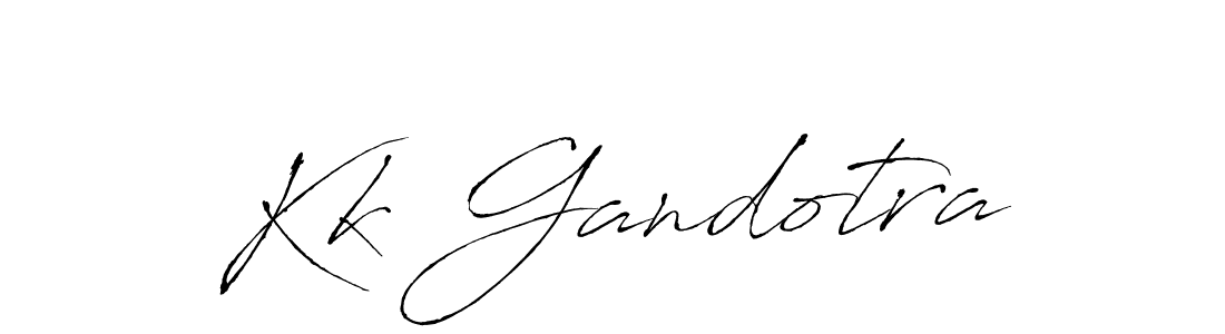 Make a short Kk Gandotra signature style. Manage your documents anywhere anytime using Antro_Vectra. Create and add eSignatures, submit forms, share and send files easily. Kk Gandotra signature style 6 images and pictures png