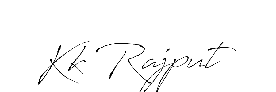 Kk Rajput stylish signature style. Best Handwritten Sign (Antro_Vectra) for my name. Handwritten Signature Collection Ideas for my name Kk Rajput. Kk Rajput signature style 6 images and pictures png