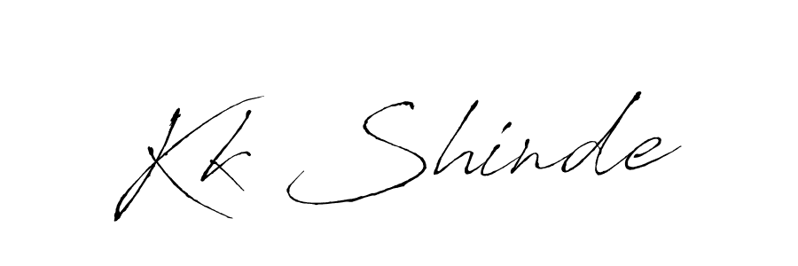 Design your own signature with our free online signature maker. With this signature software, you can create a handwritten (Antro_Vectra) signature for name Kk Shinde. Kk Shinde signature style 6 images and pictures png