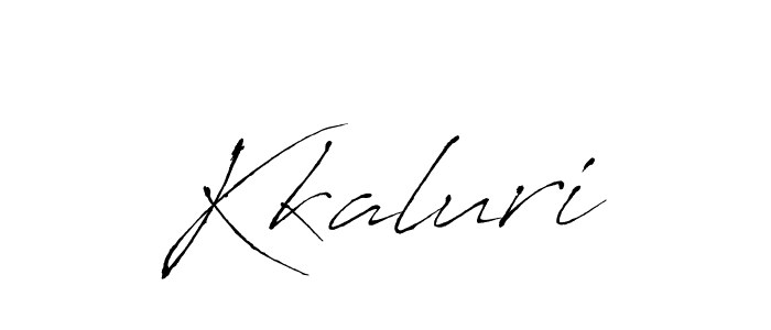 How to make Kkaluri signature? Antro_Vectra is a professional autograph style. Create handwritten signature for Kkaluri name. Kkaluri signature style 6 images and pictures png