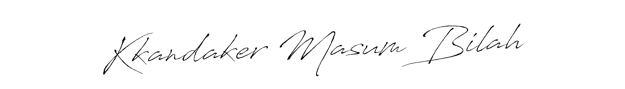 Kkandaker Masum Bilah stylish signature style. Best Handwritten Sign (Antro_Vectra) for my name. Handwritten Signature Collection Ideas for my name Kkandaker Masum Bilah. Kkandaker Masum Bilah signature style 6 images and pictures png
