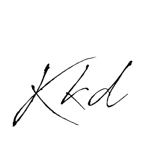 You should practise on your own different ways (Antro_Vectra) to write your name (Kkd) in signature. don't let someone else do it for you. Kkd signature style 6 images and pictures png