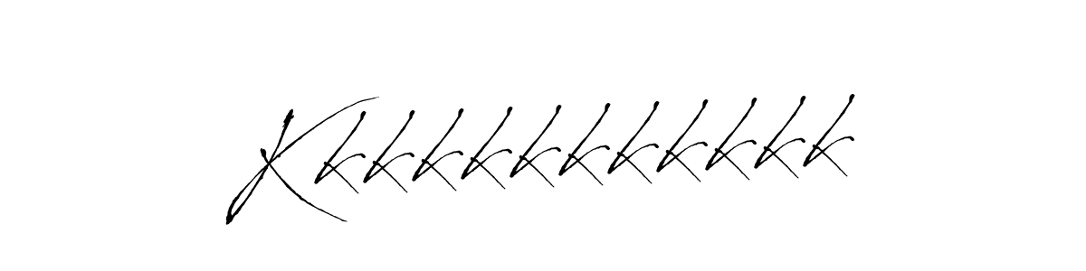 Design your own signature with our free online signature maker. With this signature software, you can create a handwritten (Antro_Vectra) signature for name Kkkkkkkkkkkk. Kkkkkkkkkkkk signature style 6 images and pictures png