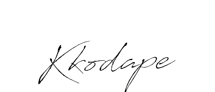 The best way (Antro_Vectra) to make a short signature is to pick only two or three words in your name. The name Kkodape include a total of six letters. For converting this name. Kkodape signature style 6 images and pictures png