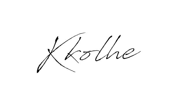 Once you've used our free online signature maker to create your best signature Antro_Vectra style, it's time to enjoy all of the benefits that Kkolhe name signing documents. Kkolhe signature style 6 images and pictures png