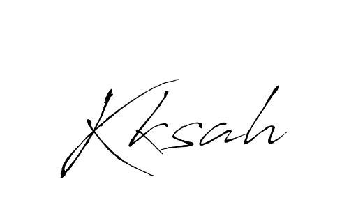 Design your own signature with our free online signature maker. With this signature software, you can create a handwritten (Antro_Vectra) signature for name Kksah. Kksah signature style 6 images and pictures png