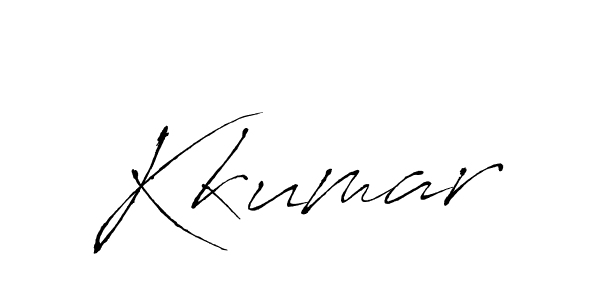 Make a beautiful signature design for name Kkumar. With this signature (Antro_Vectra) style, you can create a handwritten signature for free. Kkumar signature style 6 images and pictures png