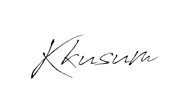 Kkusum stylish signature style. Best Handwritten Sign (Antro_Vectra) for my name. Handwritten Signature Collection Ideas for my name Kkusum. Kkusum signature style 6 images and pictures png