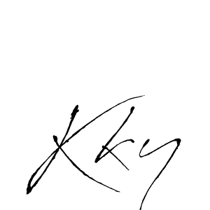 Antro_Vectra is a professional signature style that is perfect for those who want to add a touch of class to their signature. It is also a great choice for those who want to make their signature more unique. Get Kky name to fancy signature for free. Kky signature style 6 images and pictures png