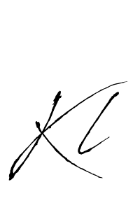Use a signature maker to create a handwritten signature online. With this signature software, you can design (Antro_Vectra) your own signature for name Kl. Kl signature style 6 images and pictures png