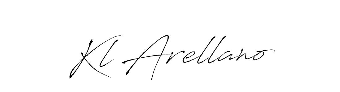 Design your own signature with our free online signature maker. With this signature software, you can create a handwritten (Antro_Vectra) signature for name Kl Arellano. Kl Arellano signature style 6 images and pictures png