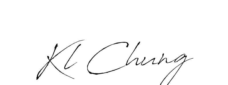 Also we have Kl Chung name is the best signature style. Create professional handwritten signature collection using Antro_Vectra autograph style. Kl Chung signature style 6 images and pictures png