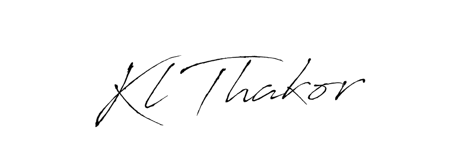 It looks lik you need a new signature style for name Kl Thakor. Design unique handwritten (Antro_Vectra) signature with our free signature maker in just a few clicks. Kl Thakor signature style 6 images and pictures png