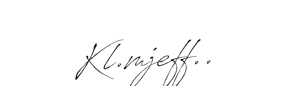 How to Draw Kl.mjeff.. signature style? Antro_Vectra is a latest design signature styles for name Kl.mjeff... Kl.mjeff.. signature style 6 images and pictures png