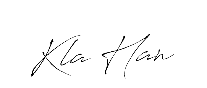 Create a beautiful signature design for name Kla Han. With this signature (Antro_Vectra) fonts, you can make a handwritten signature for free. Kla Han signature style 6 images and pictures png