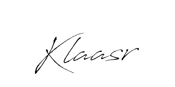 The best way (Antro_Vectra) to make a short signature is to pick only two or three words in your name. The name Klaasr include a total of six letters. For converting this name. Klaasr signature style 6 images and pictures png