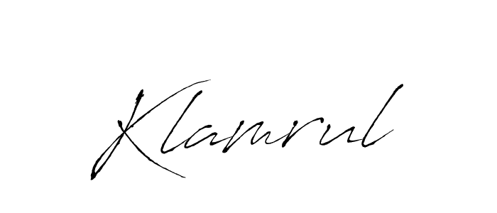 if you are searching for the best signature style for your name Klamrul. so please give up your signature search. here we have designed multiple signature styles  using Antro_Vectra. Klamrul signature style 6 images and pictures png