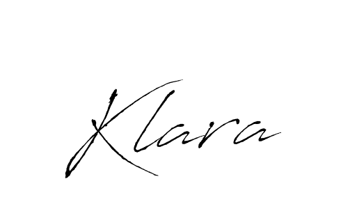 Design your own signature with our free online signature maker. With this signature software, you can create a handwritten (Antro_Vectra) signature for name Klara. Klara signature style 6 images and pictures png