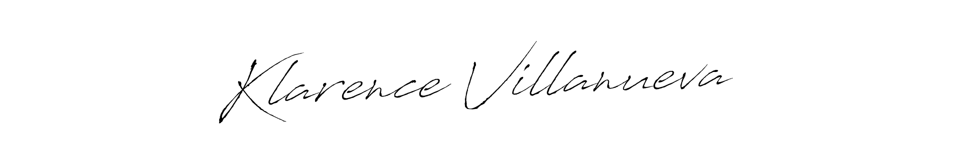 Klarence Villanueva stylish signature style. Best Handwritten Sign (Antro_Vectra) for my name. Handwritten Signature Collection Ideas for my name Klarence Villanueva. Klarence Villanueva signature style 6 images and pictures png