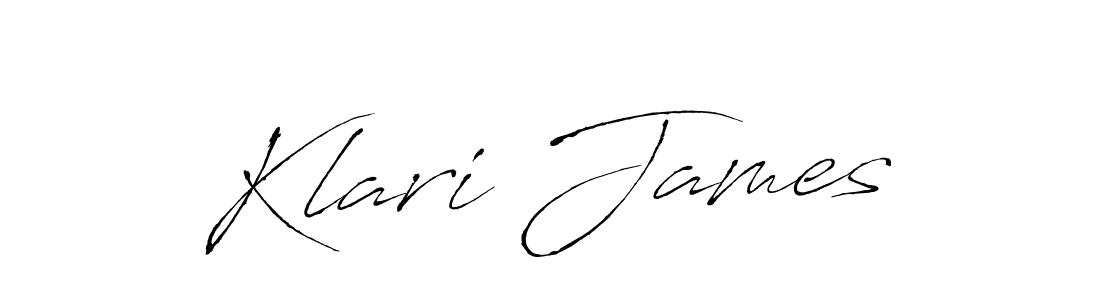 Make a beautiful signature design for name Klari James. With this signature (Antro_Vectra) style, you can create a handwritten signature for free. Klari James signature style 6 images and pictures png