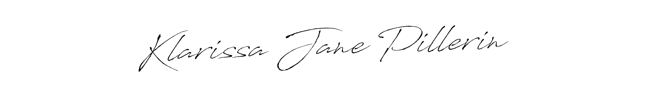 Antro_Vectra is a professional signature style that is perfect for those who want to add a touch of class to their signature. It is also a great choice for those who want to make their signature more unique. Get Klarissa Jane Pillerin name to fancy signature for free. Klarissa Jane Pillerin signature style 6 images and pictures png