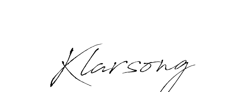Use a signature maker to create a handwritten signature online. With this signature software, you can design (Antro_Vectra) your own signature for name Klarsong. Klarsong signature style 6 images and pictures png