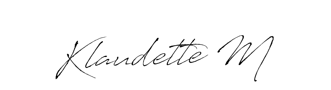 You can use this online signature creator to create a handwritten signature for the name Klaudette M. This is the best online autograph maker. Klaudette M signature style 6 images and pictures png