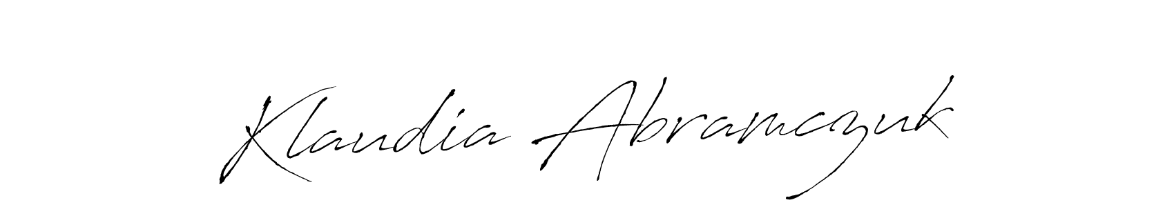 You should practise on your own different ways (Antro_Vectra) to write your name (Klaudia Abramczuk) in signature. don't let someone else do it for you. Klaudia Abramczuk signature style 6 images and pictures png
