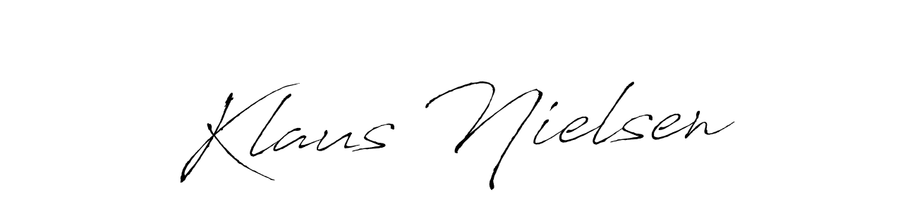 Use a signature maker to create a handwritten signature online. With this signature software, you can design (Antro_Vectra) your own signature for name Klaus Nielsen. Klaus Nielsen signature style 6 images and pictures png