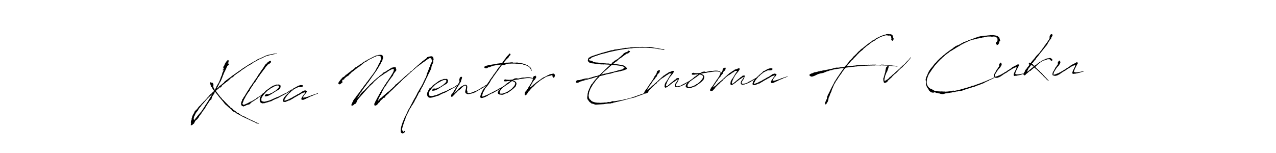 It looks lik you need a new signature style for name Klea Mentor Emoma Fv Cuku. Design unique handwritten (Antro_Vectra) signature with our free signature maker in just a few clicks. Klea Mentor Emoma Fv Cuku signature style 6 images and pictures png