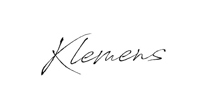 You should practise on your own different ways (Antro_Vectra) to write your name (Klemens) in signature. don't let someone else do it for you. Klemens signature style 6 images and pictures png