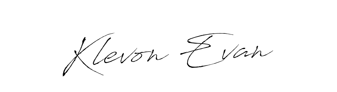 Design your own signature with our free online signature maker. With this signature software, you can create a handwritten (Antro_Vectra) signature for name Klevon Evan. Klevon Evan signature style 6 images and pictures png