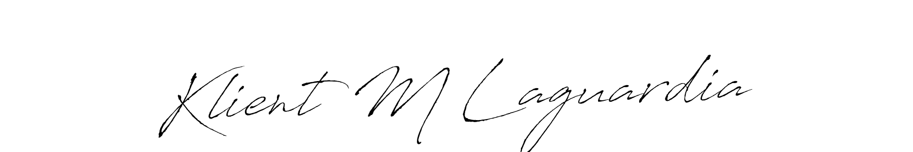 Once you've used our free online signature maker to create your best signature Antro_Vectra style, it's time to enjoy all of the benefits that Klient M Laguardia name signing documents. Klient M Laguardia signature style 6 images and pictures png