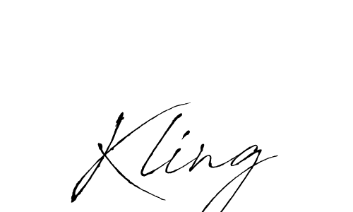 Use a signature maker to create a handwritten signature online. With this signature software, you can design (Antro_Vectra) your own signature for name Kling. Kling signature style 6 images and pictures png