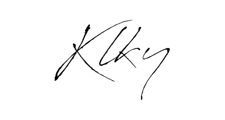 Create a beautiful signature design for name Klky. With this signature (Antro_Vectra) fonts, you can make a handwritten signature for free. Klky signature style 6 images and pictures png