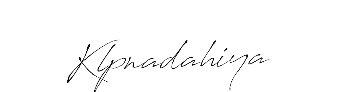 How to make Klpnadahiya signature? Antro_Vectra is a professional autograph style. Create handwritten signature for Klpnadahiya name. Klpnadahiya signature style 6 images and pictures png