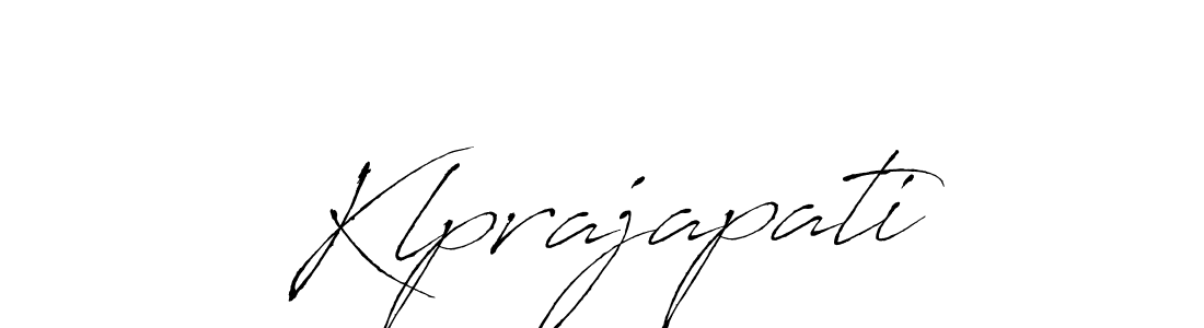 if you are searching for the best signature style for your name Klprajapati. so please give up your signature search. here we have designed multiple signature styles  using Antro_Vectra. Klprajapati signature style 6 images and pictures png