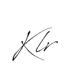 Design your own signature with our free online signature maker. With this signature software, you can create a handwritten (Antro_Vectra) signature for name Klr. Klr signature style 6 images and pictures png