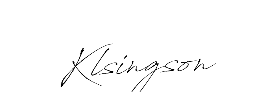 Also we have Klsingson name is the best signature style. Create professional handwritten signature collection using Antro_Vectra autograph style. Klsingson signature style 6 images and pictures png