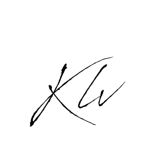 How to make Klv name signature. Use Antro_Vectra style for creating short signs online. This is the latest handwritten sign. Klv signature style 6 images and pictures png