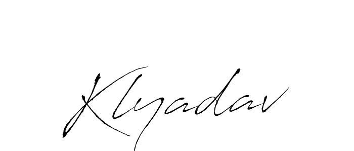 Also You can easily find your signature by using the search form. We will create Klyadav name handwritten signature images for you free of cost using Antro_Vectra sign style. Klyadav signature style 6 images and pictures png