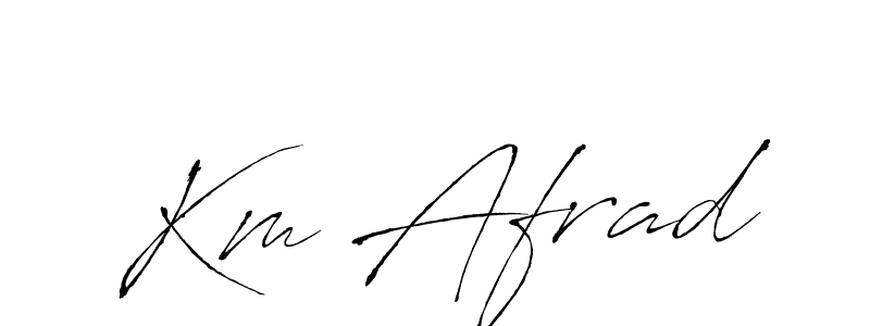 How to make Km Afrad signature? Antro_Vectra is a professional autograph style. Create handwritten signature for Km Afrad name. Km Afrad signature style 6 images and pictures png