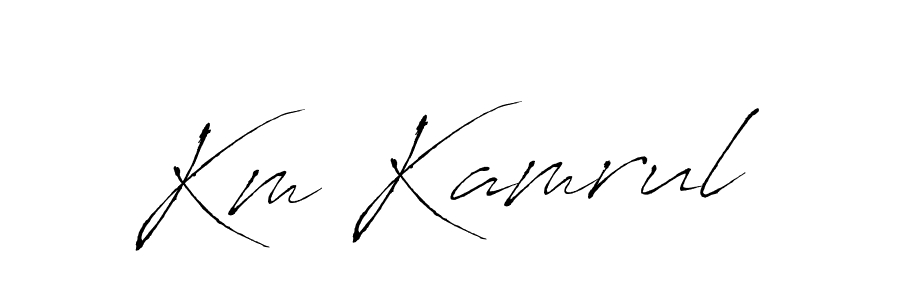 Also we have Km Kamrul name is the best signature style. Create professional handwritten signature collection using Antro_Vectra autograph style. Km Kamrul signature style 6 images and pictures png